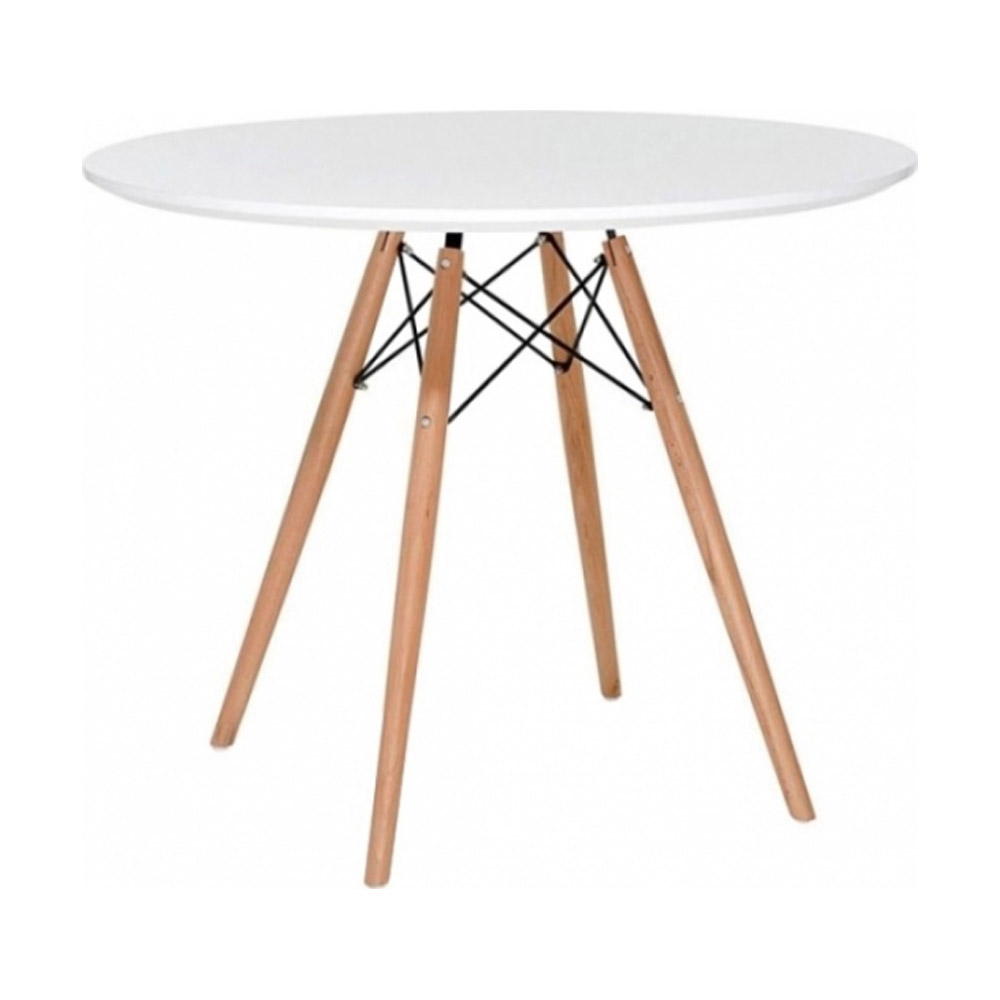 banketnyj-stol-eames Банкетный стол Eames белый 90 см — изображение 1